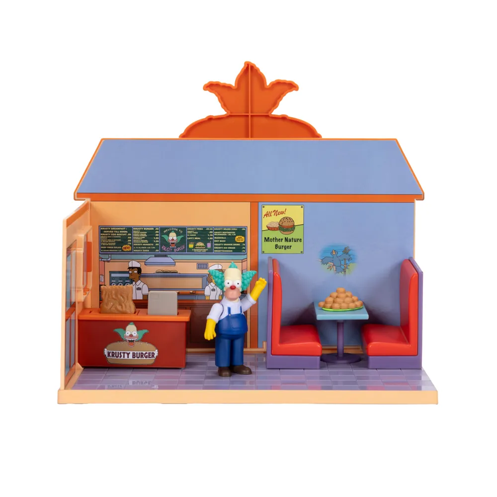The Simpsons 6 cm Krusty Burger Diorama Playset