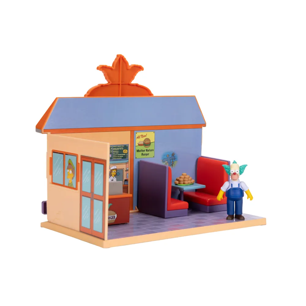 The Simpsons 6 cm Krusty Burger Diorama Playset