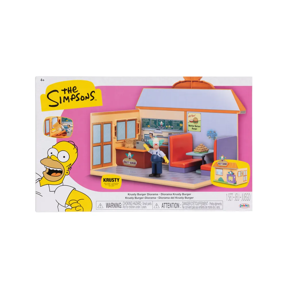 The Simpsons 6 cm Krusty Burger Diorama Playset