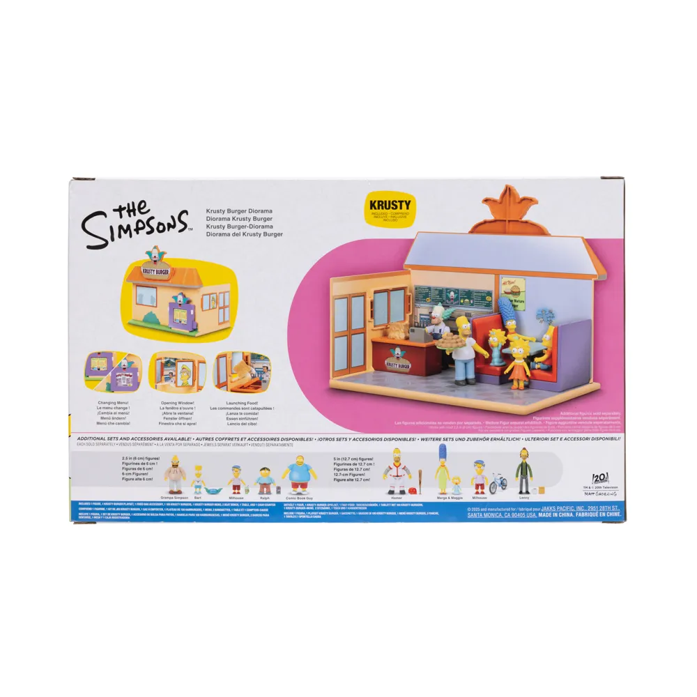 The Simpsons 6 cm Krusty Burger Diorama Playset