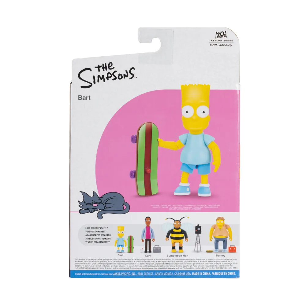 The Simpsons 12 cm Bart med skateboard