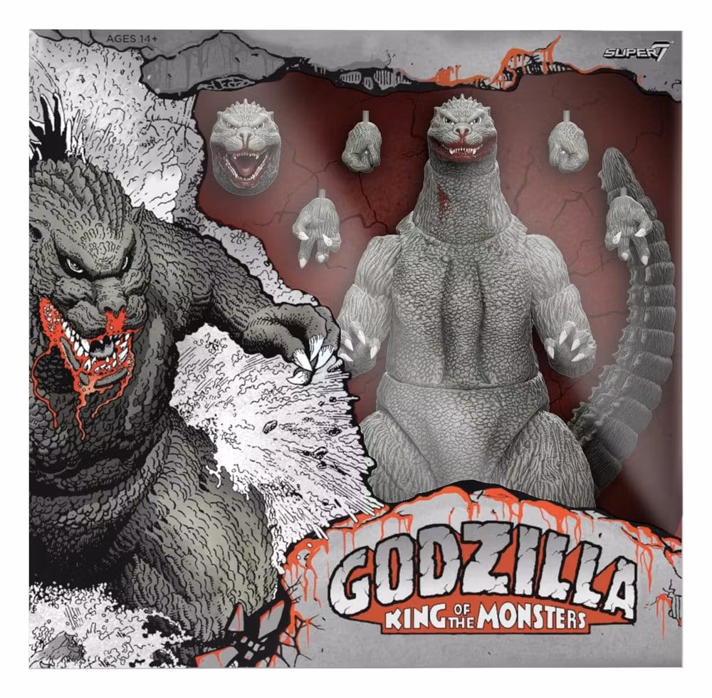 Godzilla (1989) Toho Ultimates Action Figure - Godzilla (Greyscale Comic Book - Thirsty for Blood) 24 cm (Total pris 849,-)