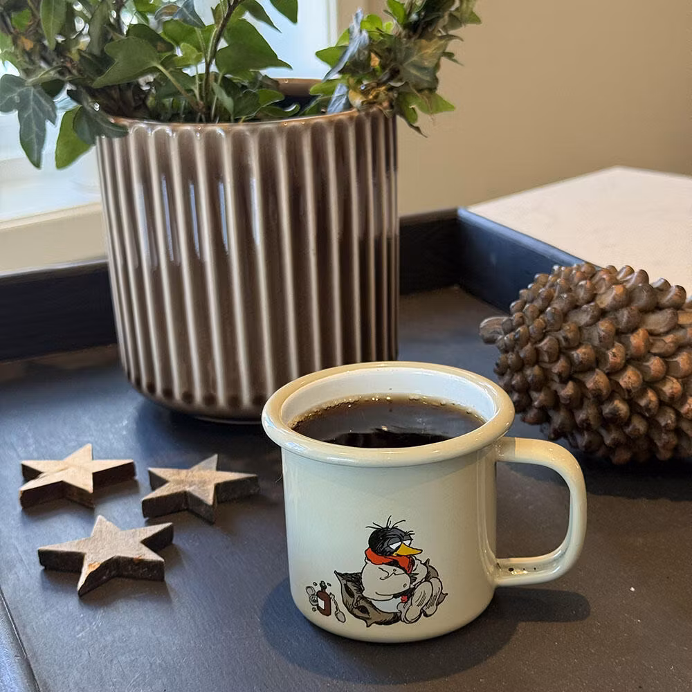 Flåklypa Emaljekopp 2,5 dl - Solan syk