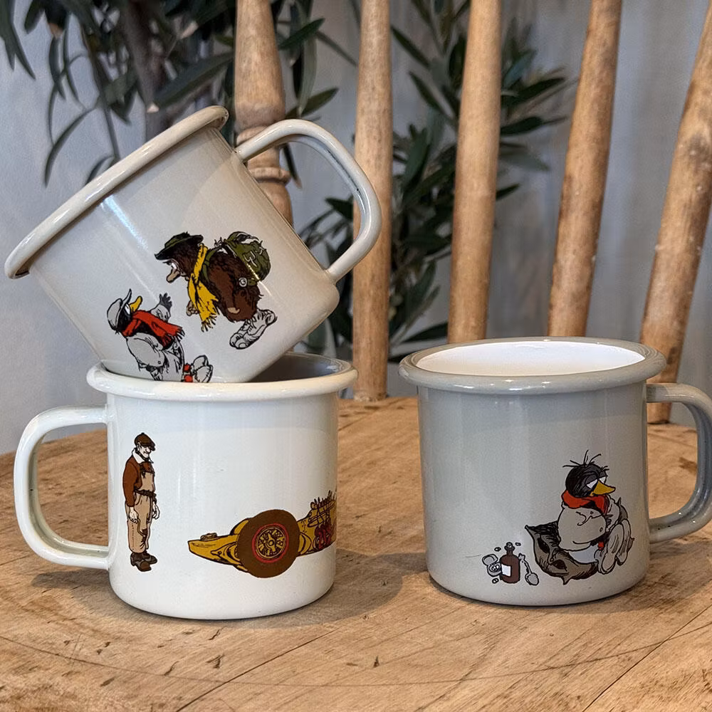 Flåklypa Emaljekopp 2,5 dl - Solan syk