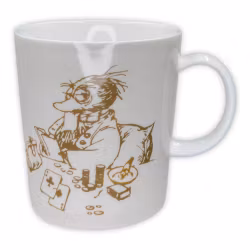 Flåklypa porselenkopp - Solan spiller poker 330ml