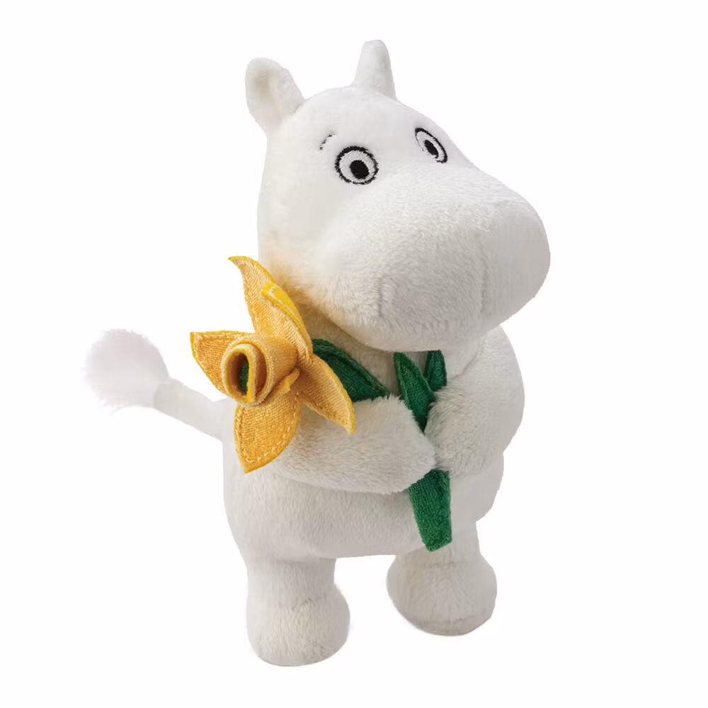 Mummitrollet Bamse : Mummitrollet med Påskelilje 17cm