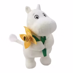 Mummitrollet Bamse : Mummitrollet med Påskelilje 17cm