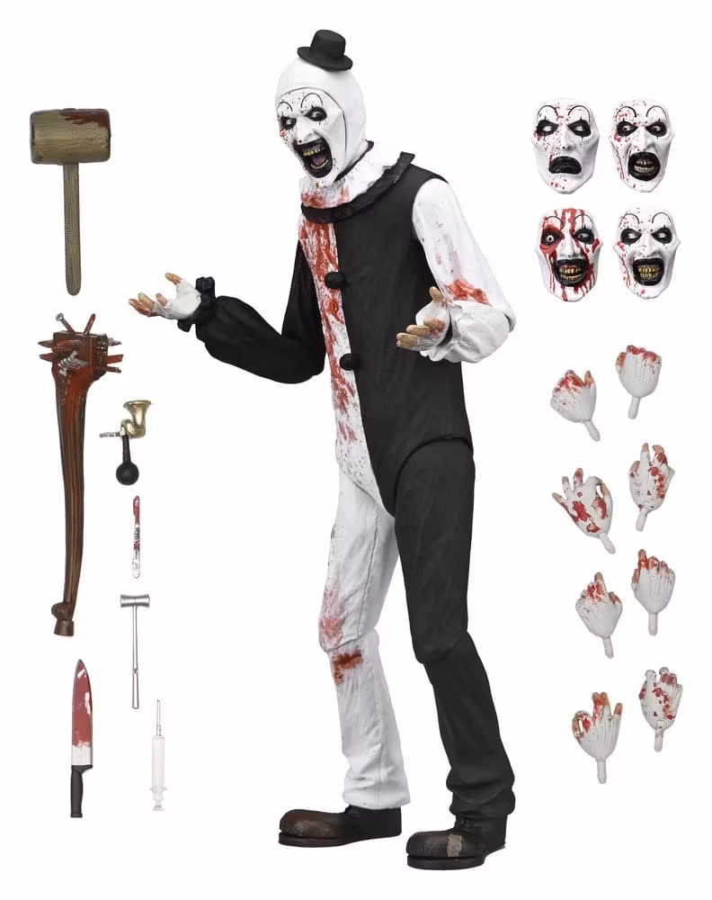 Terrifier 2 Ultimate Action Figure Art the Clown (Blood Splattered) 18 cm (Totalpris 549,-)