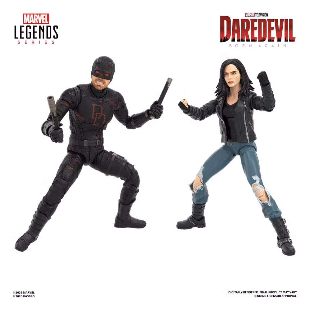 Daredevil: Born Again Marvel Legends Action Figure 2-Pack Daredevil & Jessica Jones 15 cm (Totalpris 749,-)