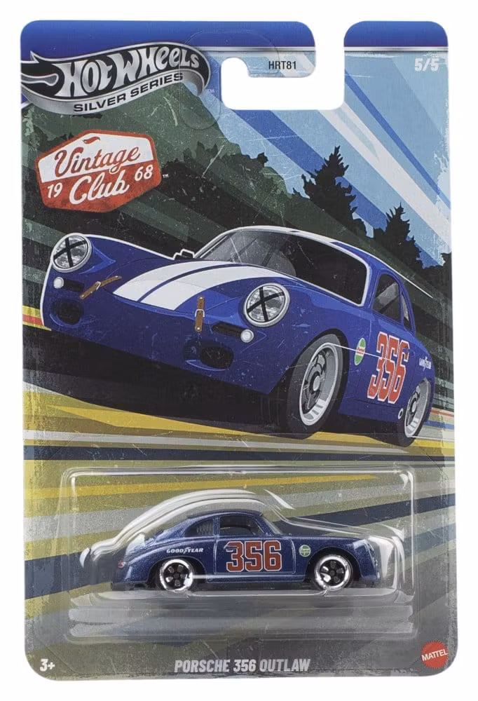 Silver series Vintage 1968 club : Porsche 356 Outlaw blå