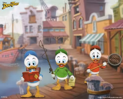 DuckTales Ultimate Action Figures 3-Pack Huey, Dewey, and Louie 18 cm (Totalpris 549,-)