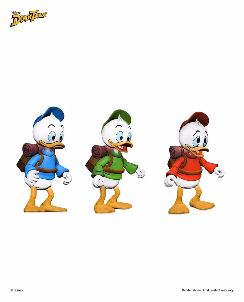 DuckTales Ultimate Action Figures 3-Pack Huey, Dewey, and Louie 18 cm (Totalpris 549,-)
