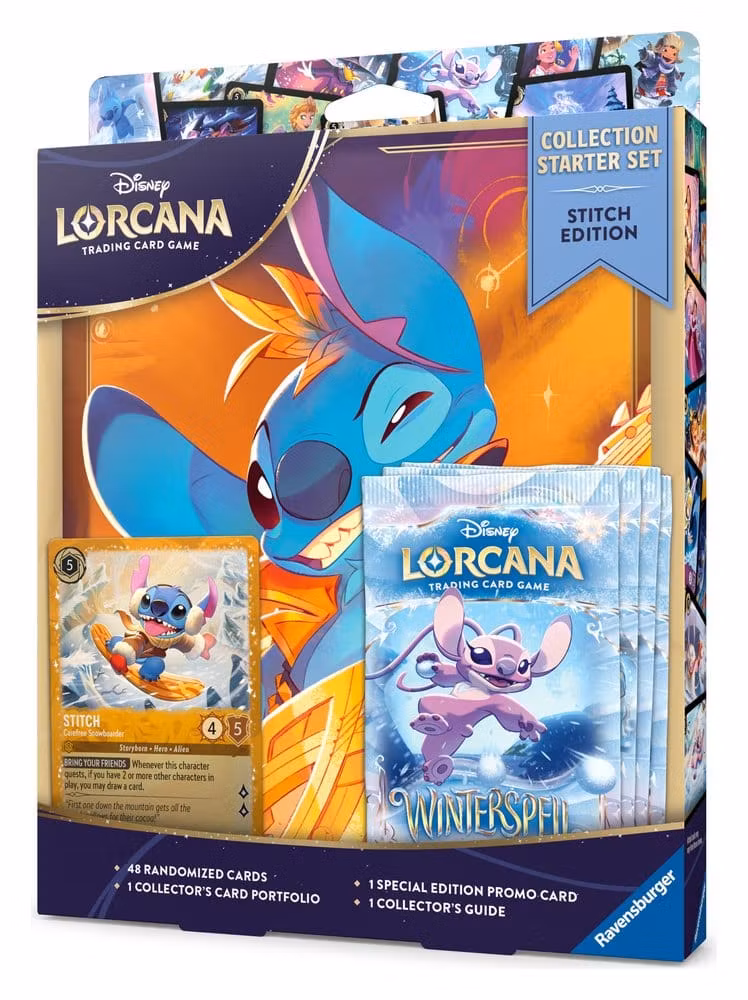 Disney Lorcana TCG Winterspell Collection Starter Set Stitch Edition Engelsk utgave
