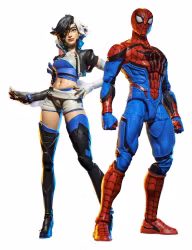 Marvel Rivals Marvel Legends Action Figure 2-Pack Spider-Man & Luna Snow 15 cm (Totalpris 798,-)
