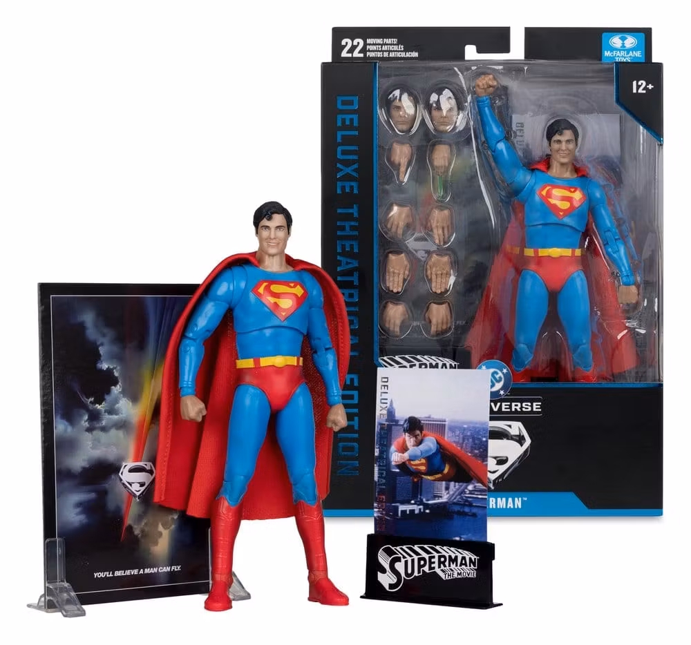 Superman (1978) DC Multiverse Deluxe Theatrical Edition Action Figure Superman 19 cm (Totalpris 449,-)