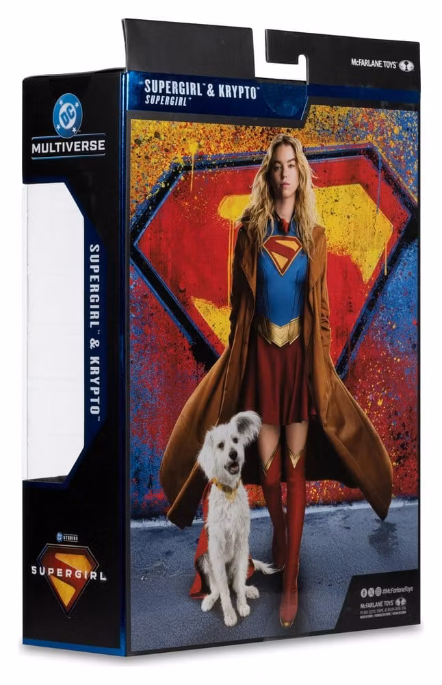Supergirl (2026) DC Theatrical Deluxe Edition Action Figure Supergirl & Krypto (Gold Label) 17 cm (Totalpris 449,-)