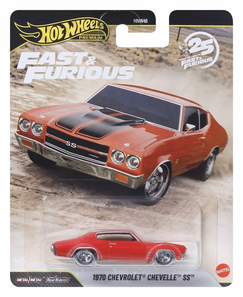 Fast & Furious Premium 1970 Chevrolet Chevelle SS Rød #4/5