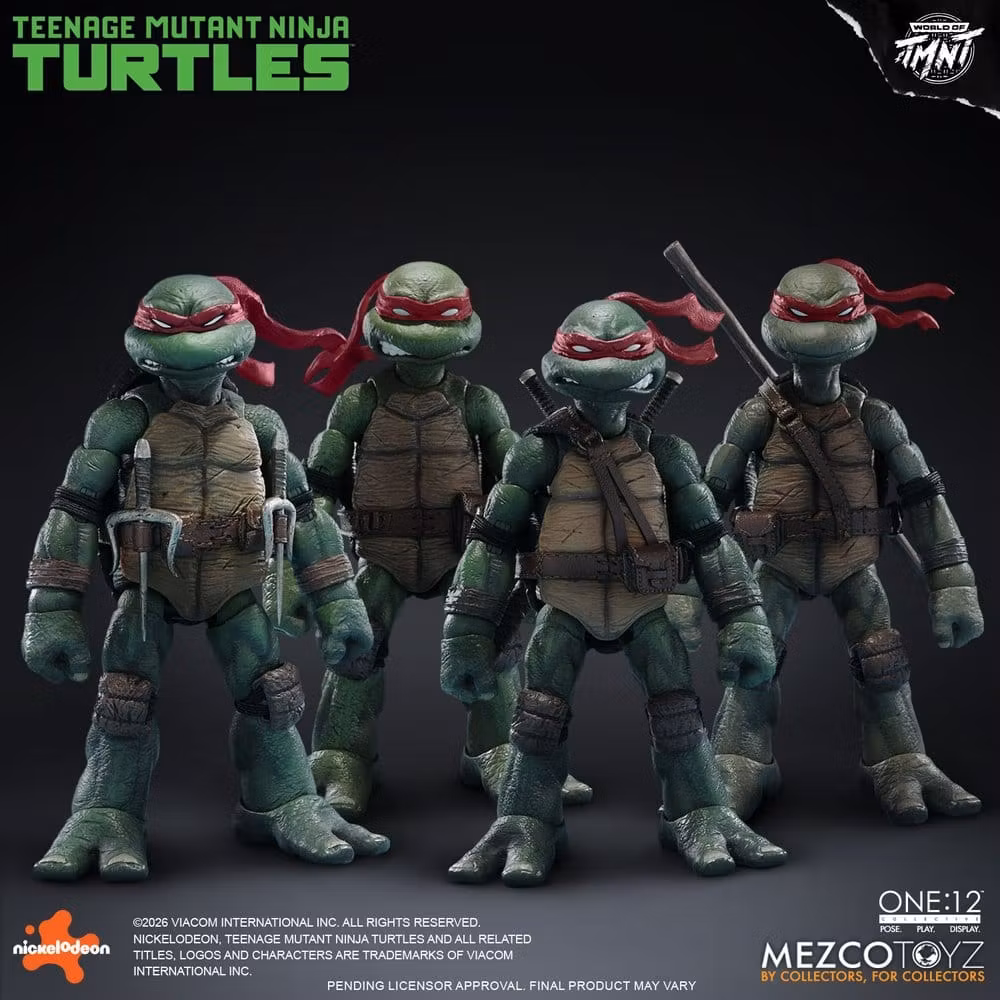 Teenage Mutant Ninja Turtles One:12 Collective Action Figures 1/12 Boxed Set 17 cm (Totalpris 4.795,-)