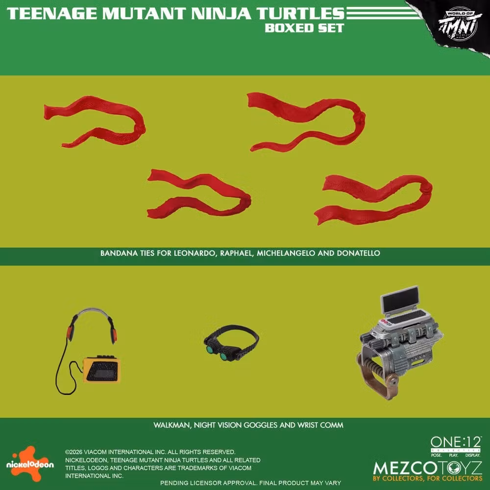 Teenage Mutant Ninja Turtles One:12 Collective Action Figures 1/12 Boxed Set 17 cm (Totalpris 4.795,-)