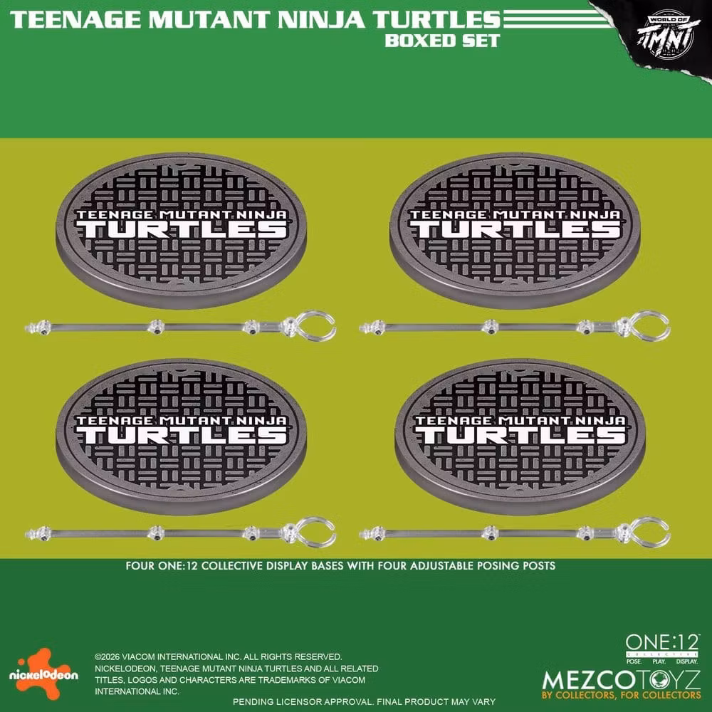Teenage Mutant Ninja Turtles One:12 Collective Action Figures 1/12 Boxed Set 17 cm (Totalpris 4.795,-)