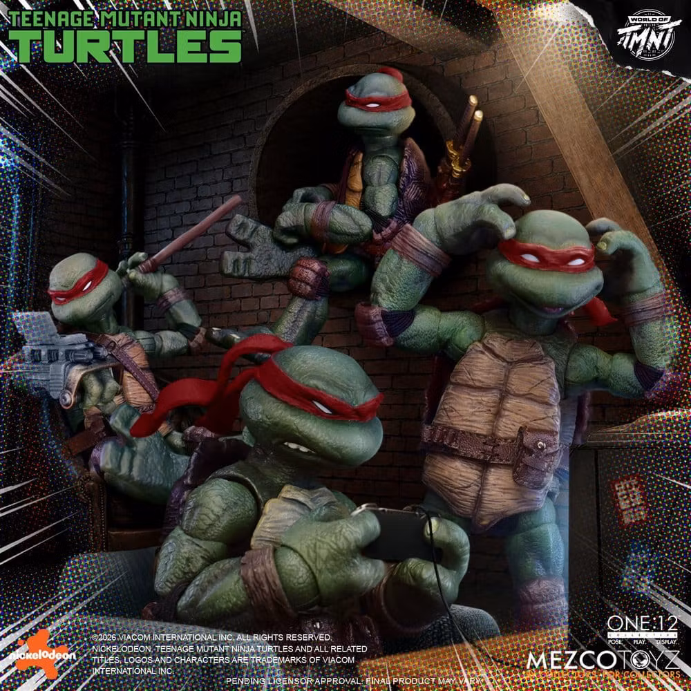 Teenage Mutant Ninja Turtles One:12 Collective Action Figures 1/12 Boxed Set 17 cm (Totalpris 4.795,-)