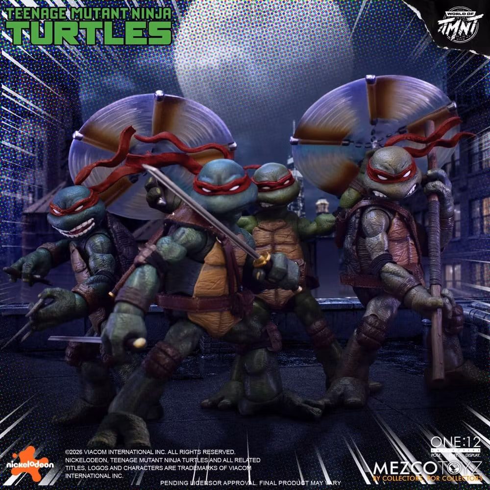 Teenage Mutant Ninja Turtles One:12 Collective Action Figures 1/12 Boxed Set 17 cm (Totalpris 4.795,-)