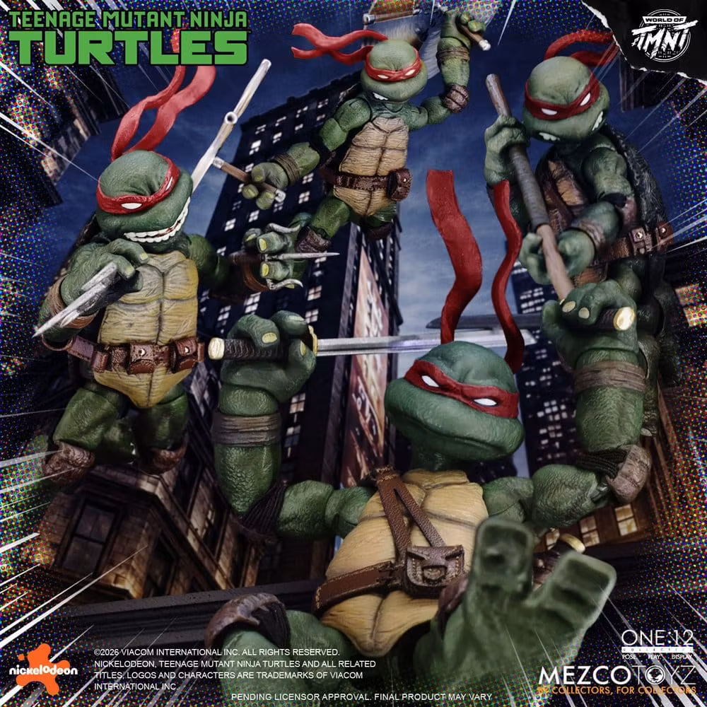 Teenage Mutant Ninja Turtles One:12 Collective Action Figures 1/12 Boxed Set 17 cm (Totalpris 4.795,-)