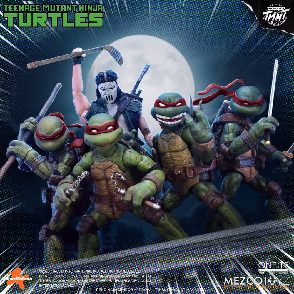 Teenage Mutant Ninja Turtles One:12 Collective Action Figures 1/12 Boxed Set 17 cm (Totalpris 4.795,-)