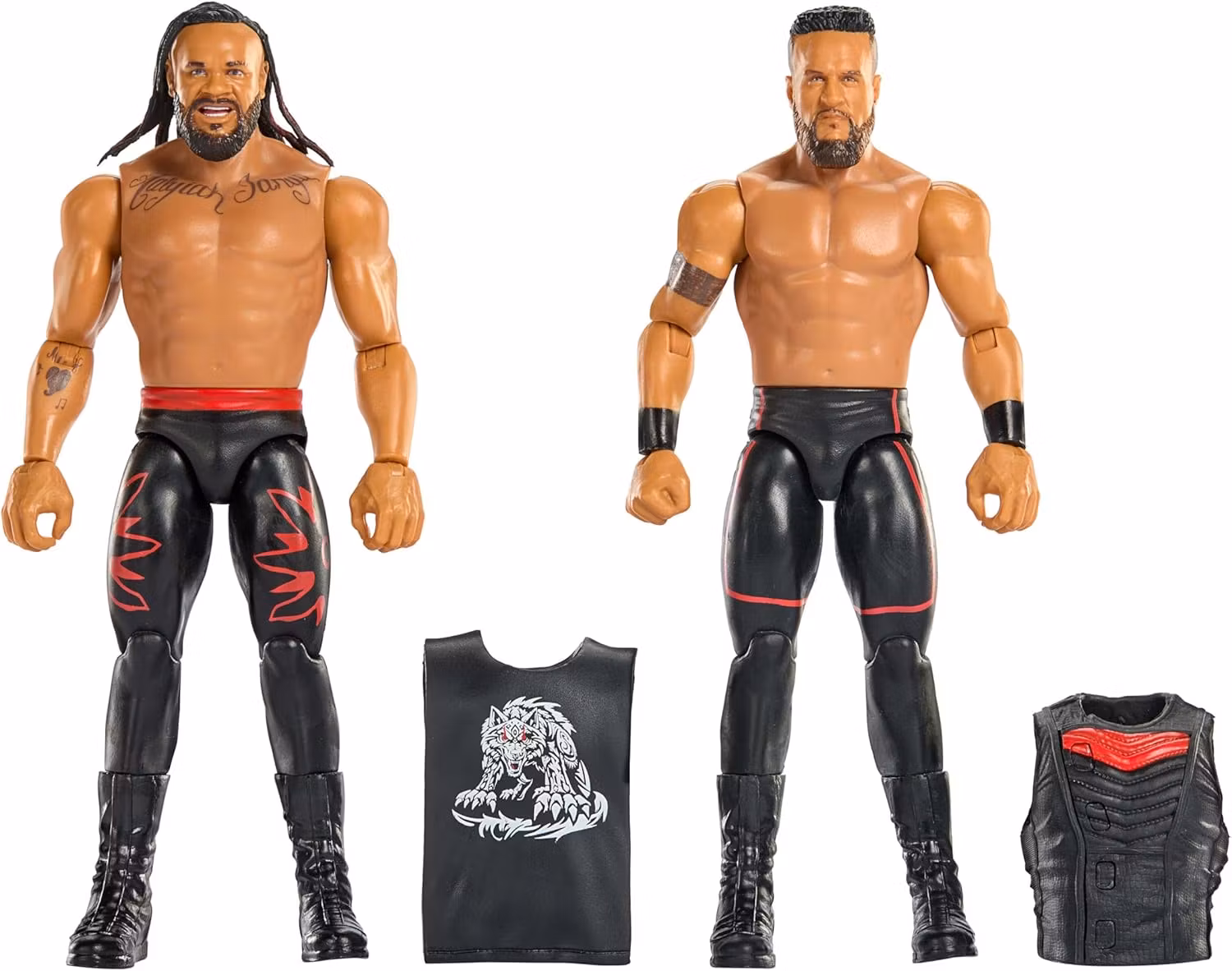 WWE Main Event Showdown Action Figures Jacob Fatu vs Tama Tonga 2-Pack 15 cm