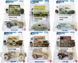 Silver series Pantone 2026 komplett serie 6 biler