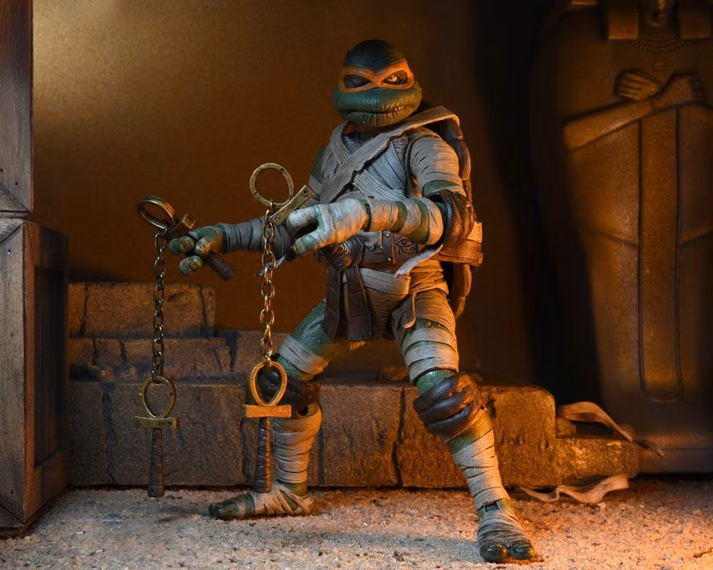 Universal Monsters x Teenage Mutant Ninja Turtles Action Figure Ultimate Michelangelo as The Mummy 18 cm