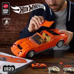Mattel Brick Shop Hot Wheels Premium 1971 Lamborghini Miura P400 SV (Totalpris 1.995,-)