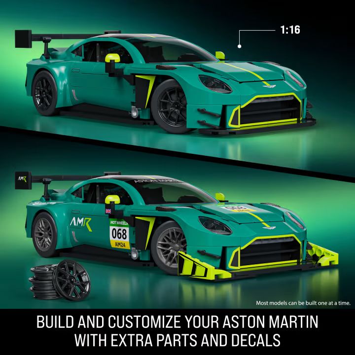Mattel Brick Shop Hot Wheels Elite Aston Martin Vantage GT3 (Totalpris 749,-)