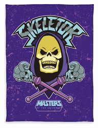 Masters of the Universe Fleeceteppe Skeletor 130 x 160 cm (Totalpris 229,-)