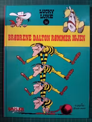 Lucky Luke Brødrene Dalton rømmer igjen