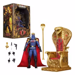 G.I. Joe Classified Series Action Figure Cobra Commander in Dress Uniform & Throne 15 cm (Totalpris 749,-)