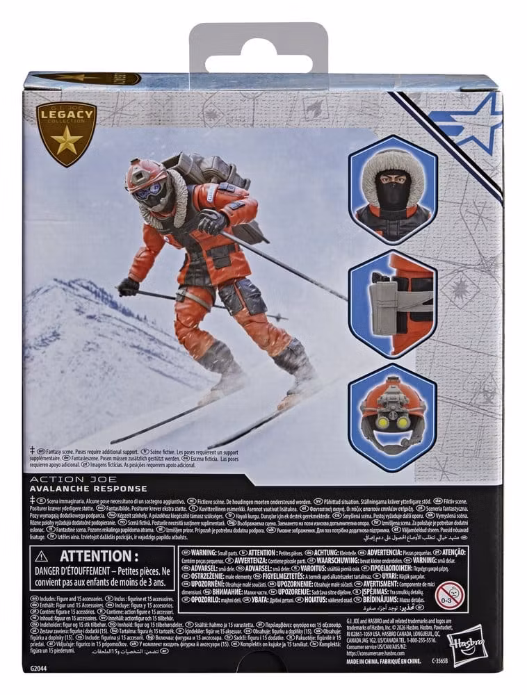 G.I. Joe Classified Series Legacy Collection Action Figure Action Joe - Avalanche Response 15 cm (Totalpris 549,-)