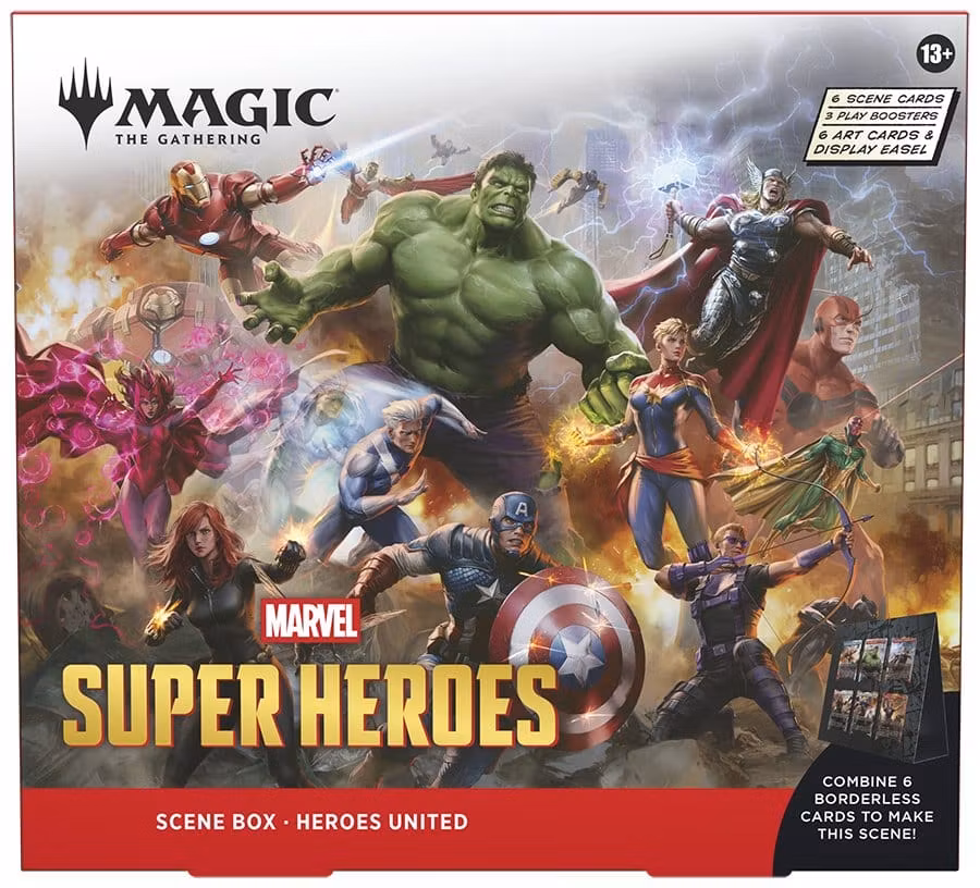 Magic the Gathering Marvel Super Heroes Scene Box Heroes united (Engelsk)