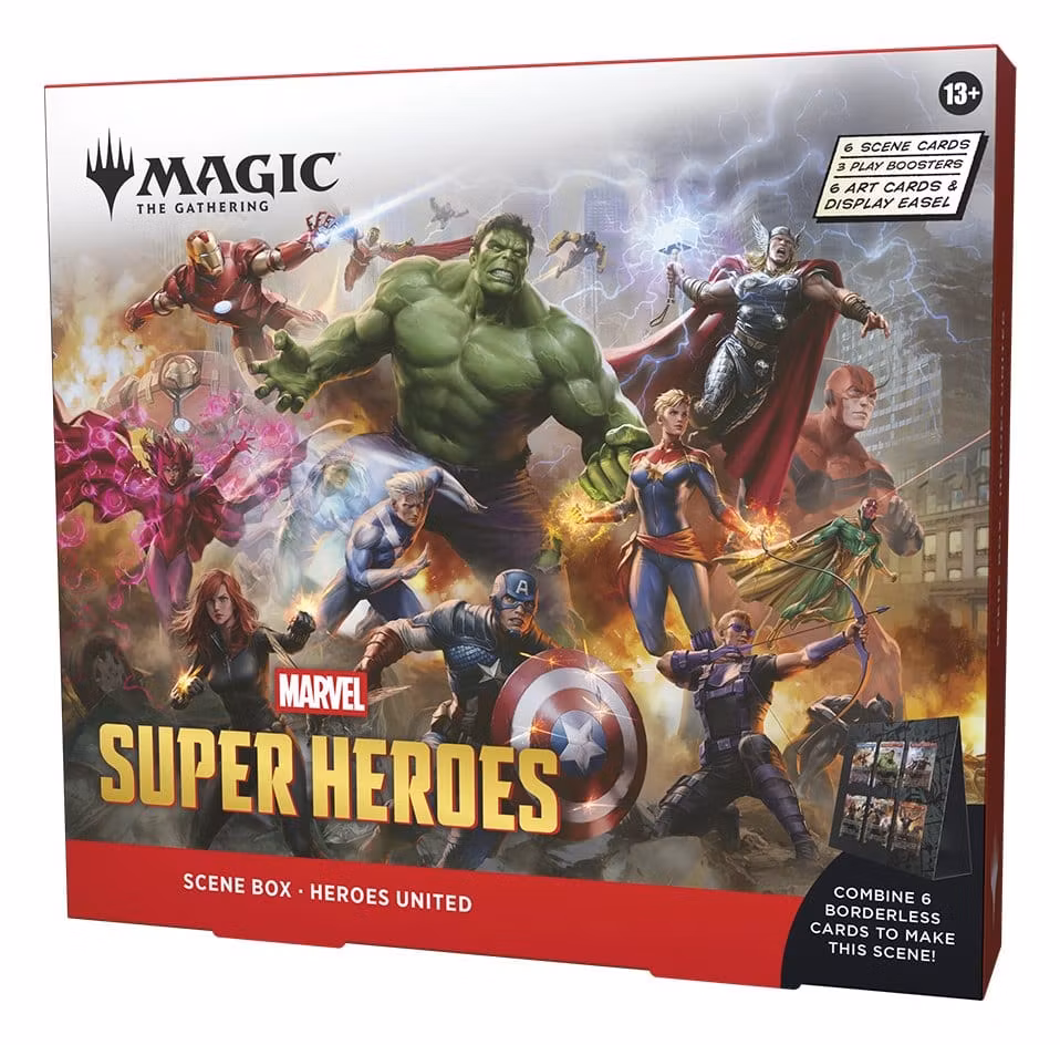 Magic the Gathering Marvel Super Heroes Scene Box Heroes united (Engelsk)