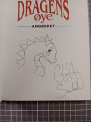 Dragens øye 2 Angrepet (med signert tegning)