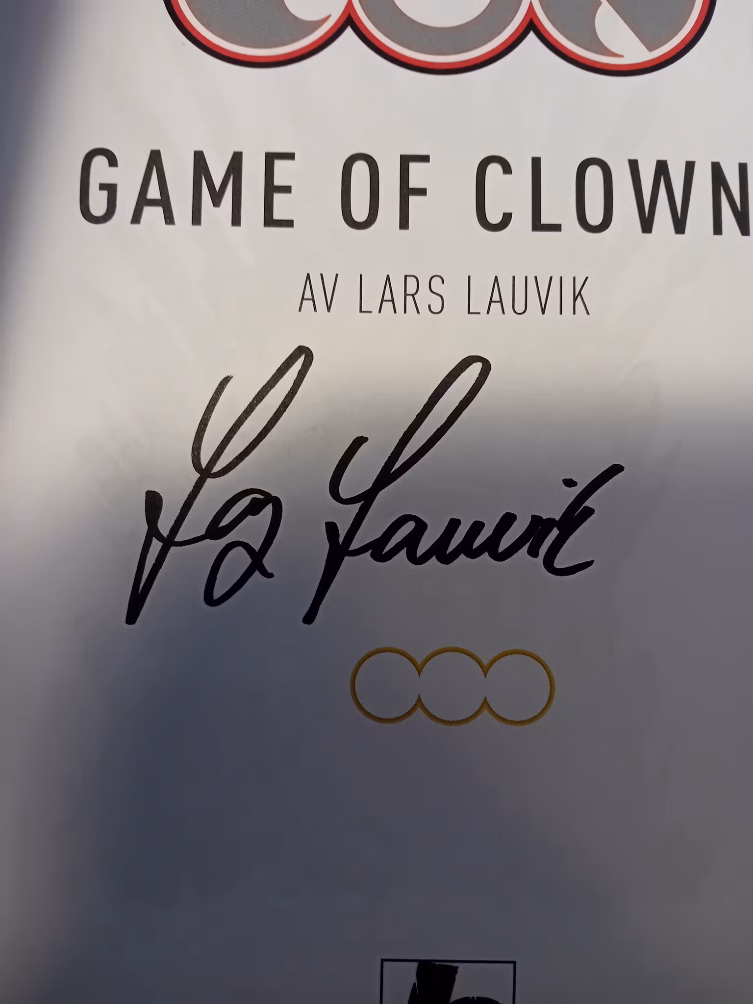 Eon Bok Game of clowns Signert