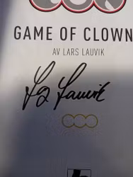 Eon Bok Game of clowns Signert