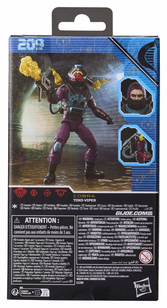 G.I. Joe Classified Series Action Figure #209 Toxo-Viper 15 cm (Totalpris 398,-)