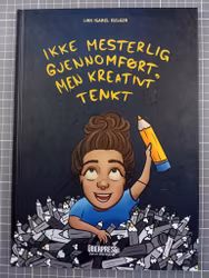 Ikke mesterlig gjennomført, men kreativt tenkt (Med signert hilsen og tegning)