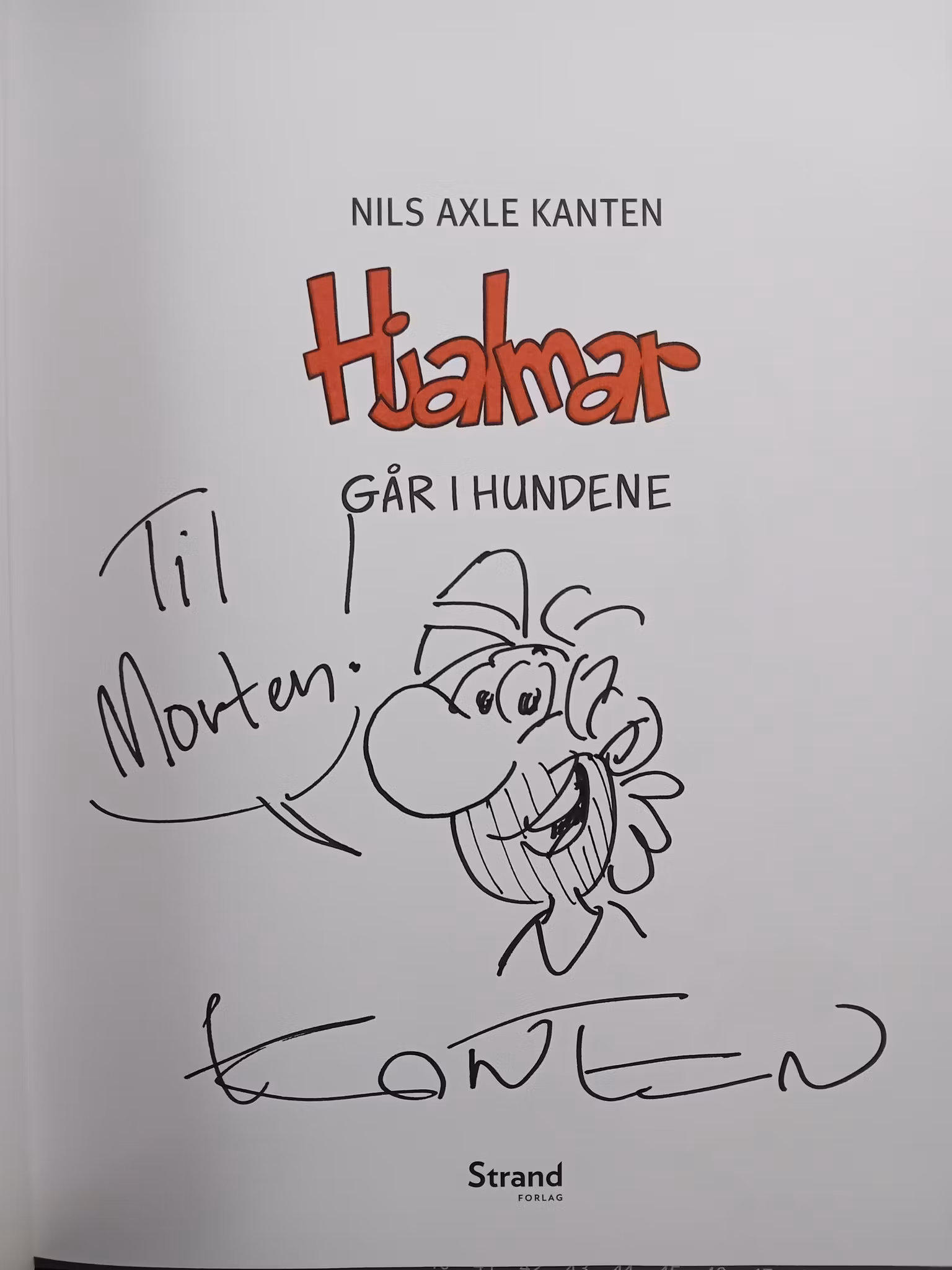 Hjalmar går i hundene (Med signert hilsen)