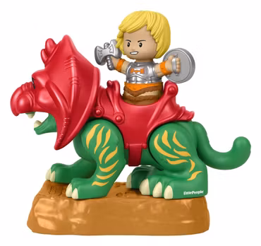 Masters of the Universe Little People Collector Figure Set He-Man & Battle Cat