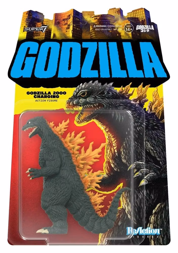 Godzilla Toho ReAction Action Figure Godzilla 2000 Charging 10 cm