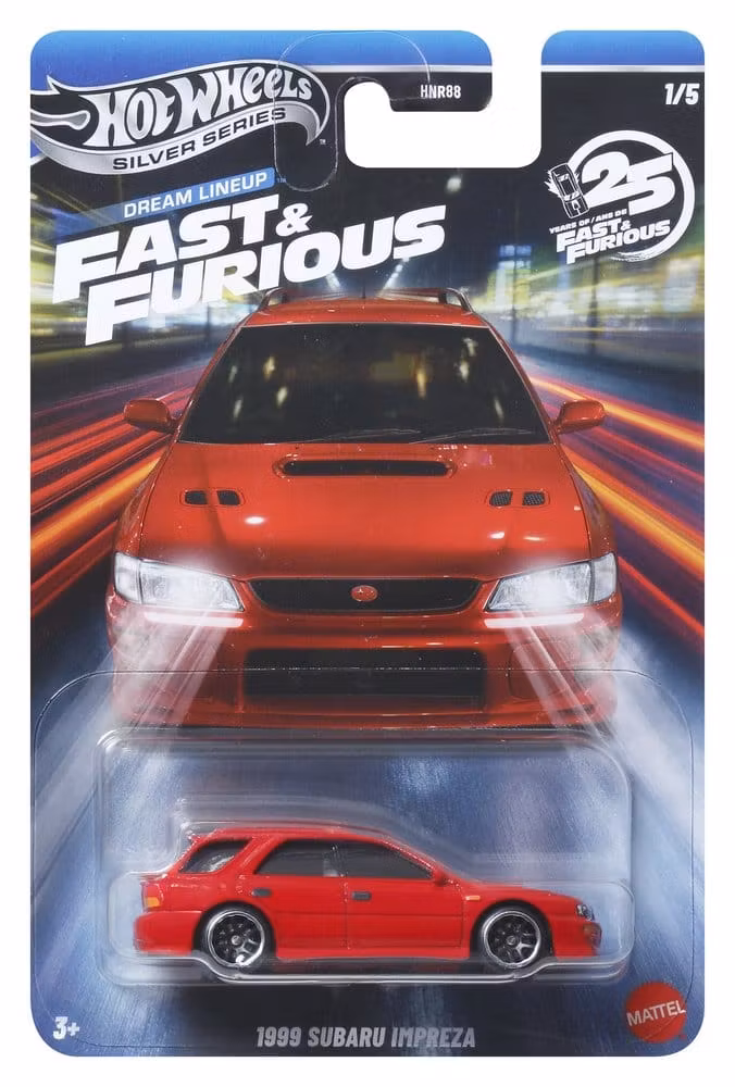 Fast & Furious Subaru Impreza 1999 rød