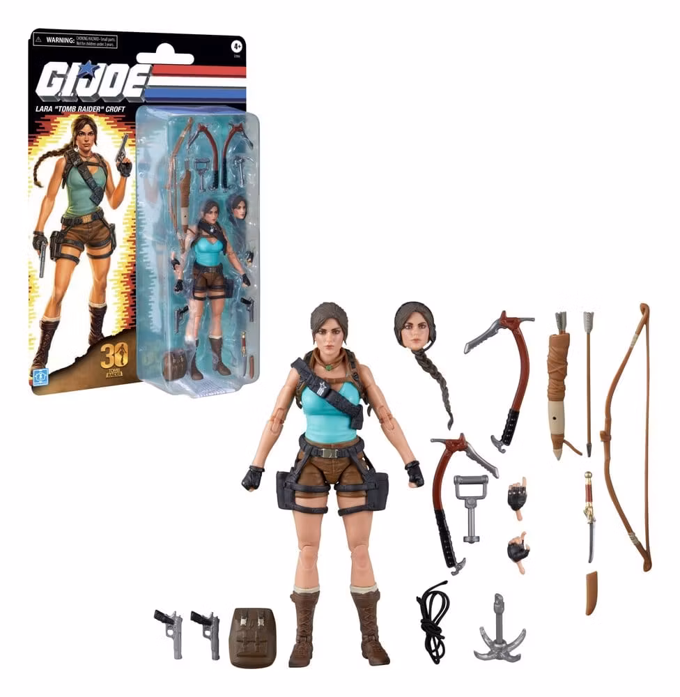 G.I. Joe Classified Series Retro Cardback Collaborative Action Figure Lara "Tomb Raider" Croft 15 cm (Totalpris 649,-)