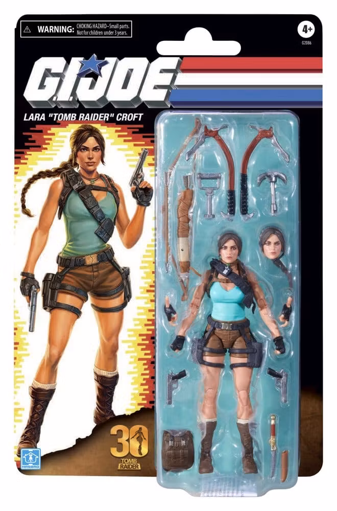 G.I. Joe Classified Series Retro Cardback Collaborative Action Figure Lara "Tomb Raider" Croft 15 cm (Totalpris 649,-)